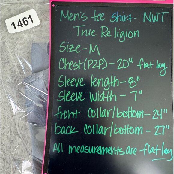 True Religion Mens Blue Graphic Tee Temple Of The Guitar Big Sur Highway 1 M NWT - Picture 7 of 8